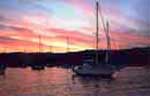 In rada al tramonto