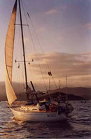 Ormeggio a vela in rada